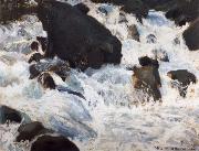 William Stott of Oldham Schwarzer Wasserfall oil painting on canvas